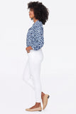 NYDJ Ami Skinny Ankle Jeans With Exposed Button Fly - Optic White