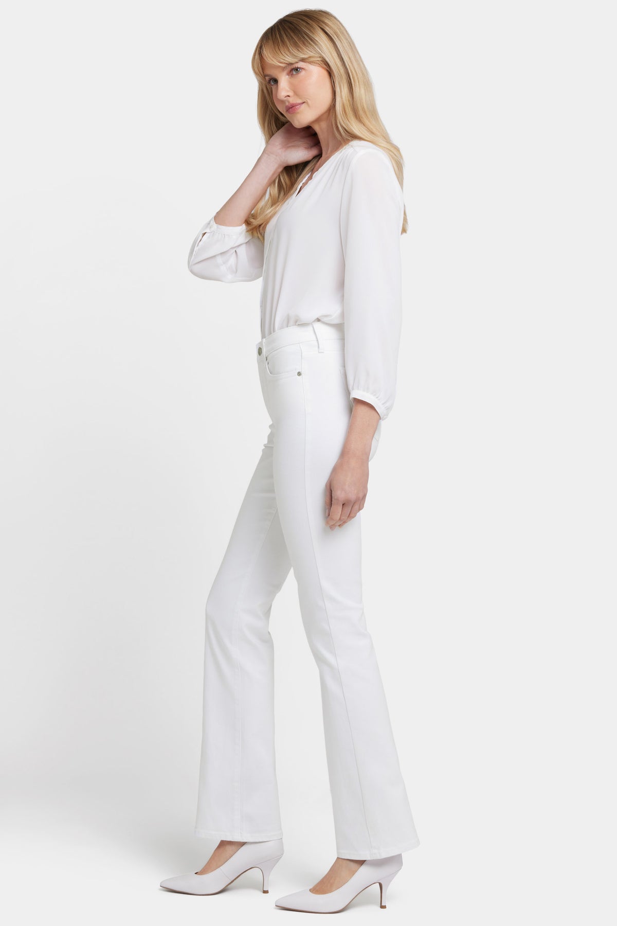 NYDJ Barbara Bootcut Jeans  - Optic White