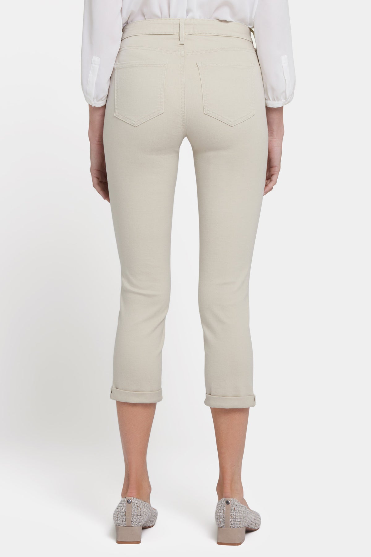 NYDJ Chloe Skinny Capri Jeans With Roll Cuffs - Feather