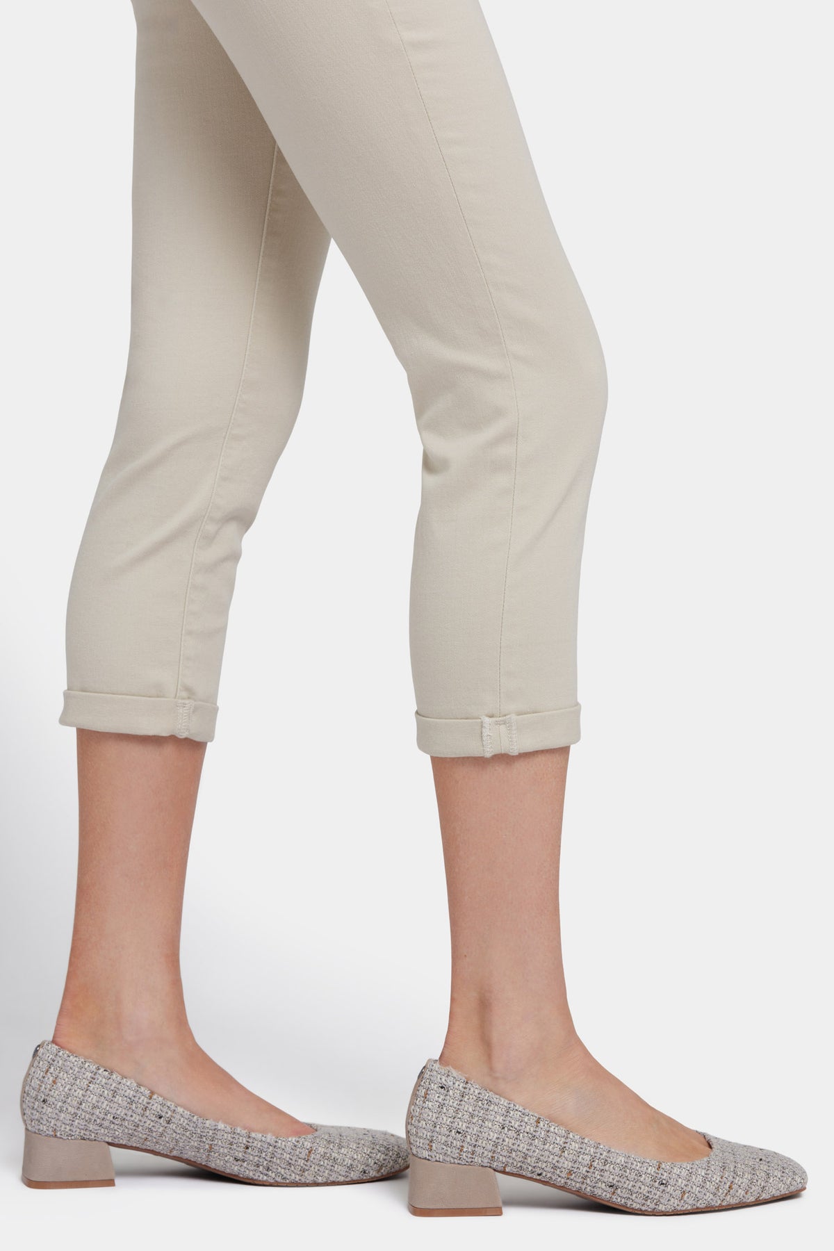 NYDJ Chloe Skinny Capri Jeans With Roll Cuffs - Feather