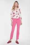 NYDJ Marilyn Straight Ankle Jeans  - Pink Peony