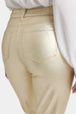 NYDJ Coated Marilyn Straight Jeans  - Gold Coated