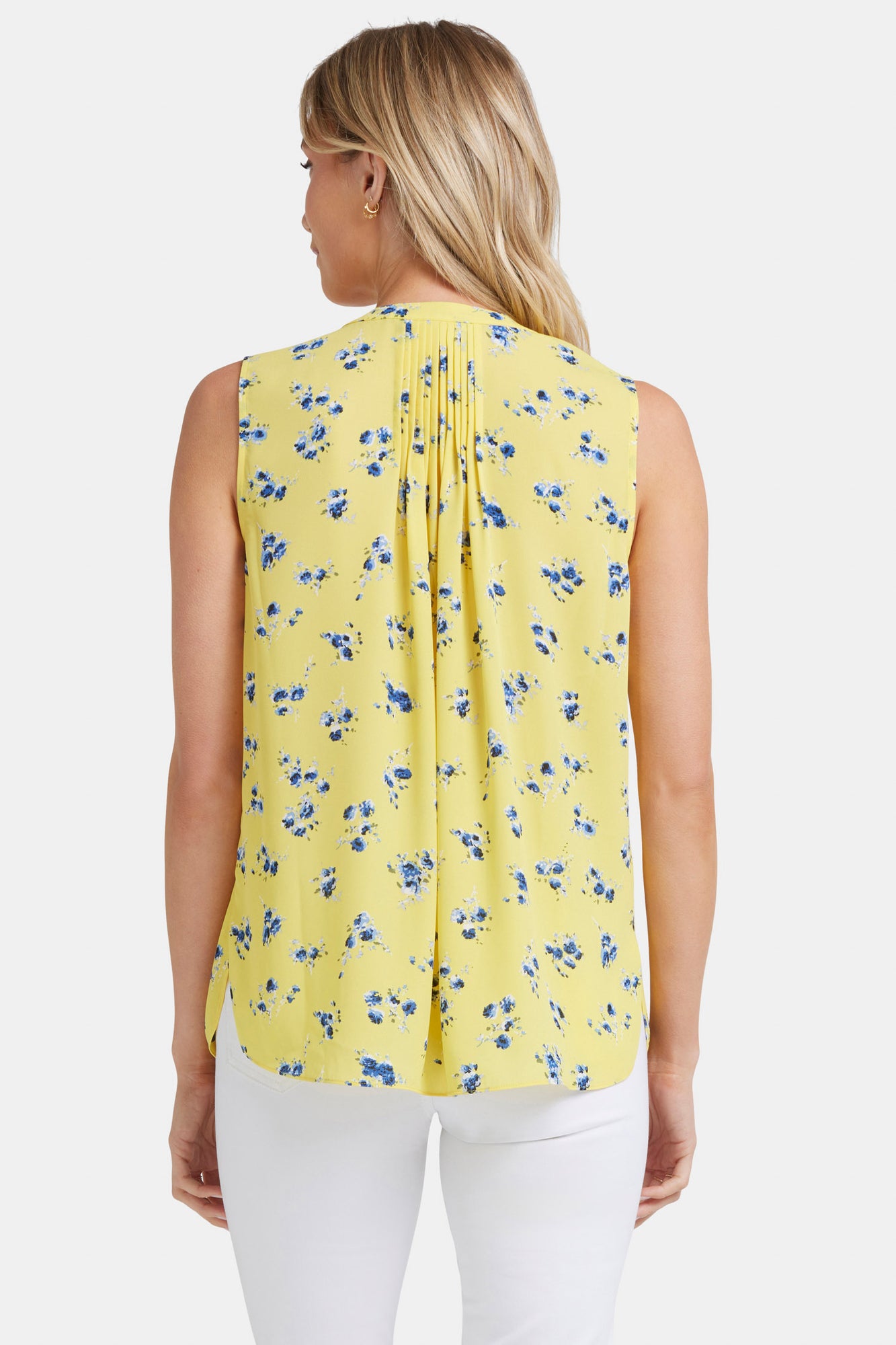 NYDJ Sleeveless Pintuck Blouse   - Mimosa Park