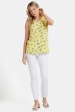 NYDJ Sleeveless Pintuck Blouse   - Mimosa Park