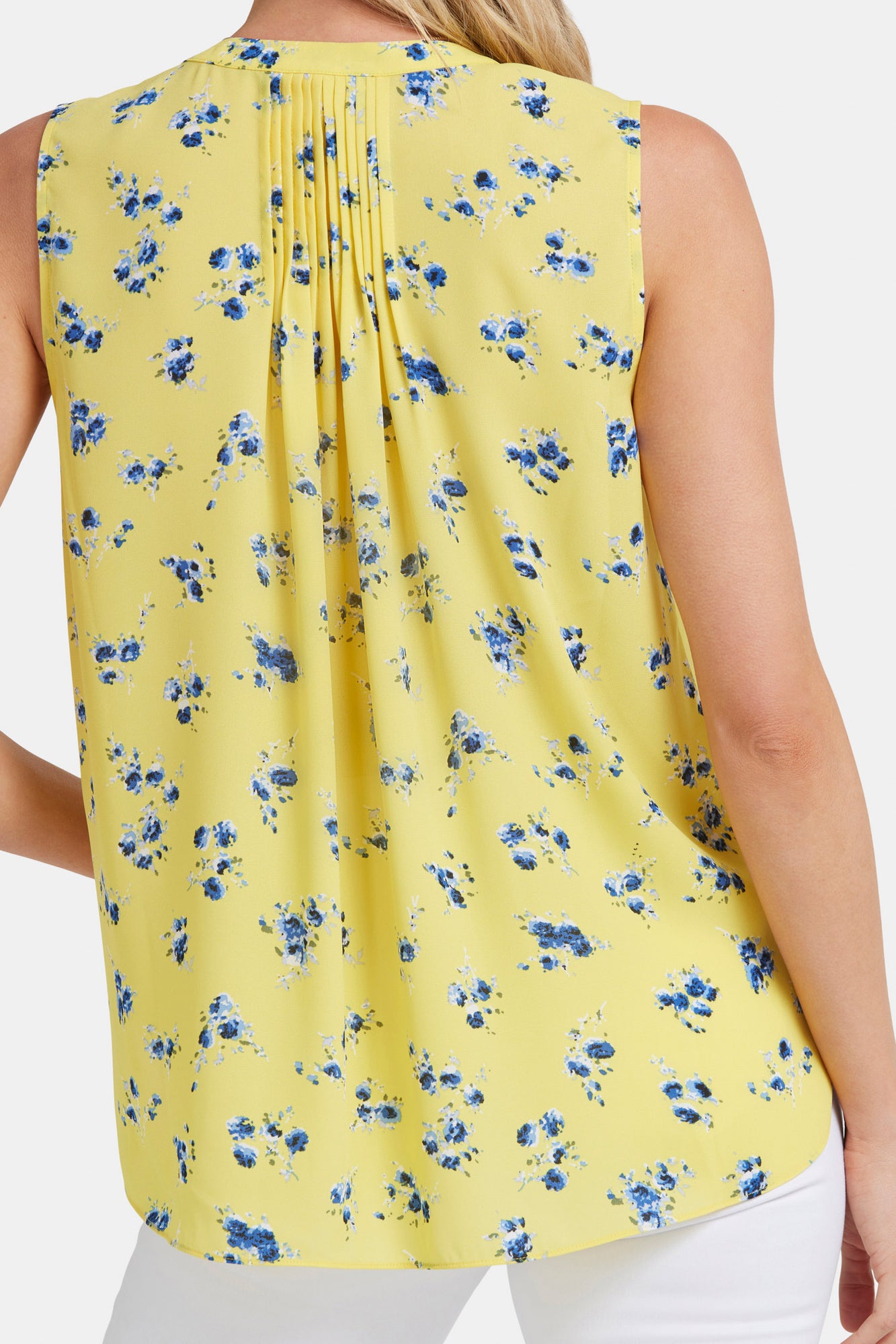 NYDJ Sleeveless Pintuck Blouse   - Mimosa Park