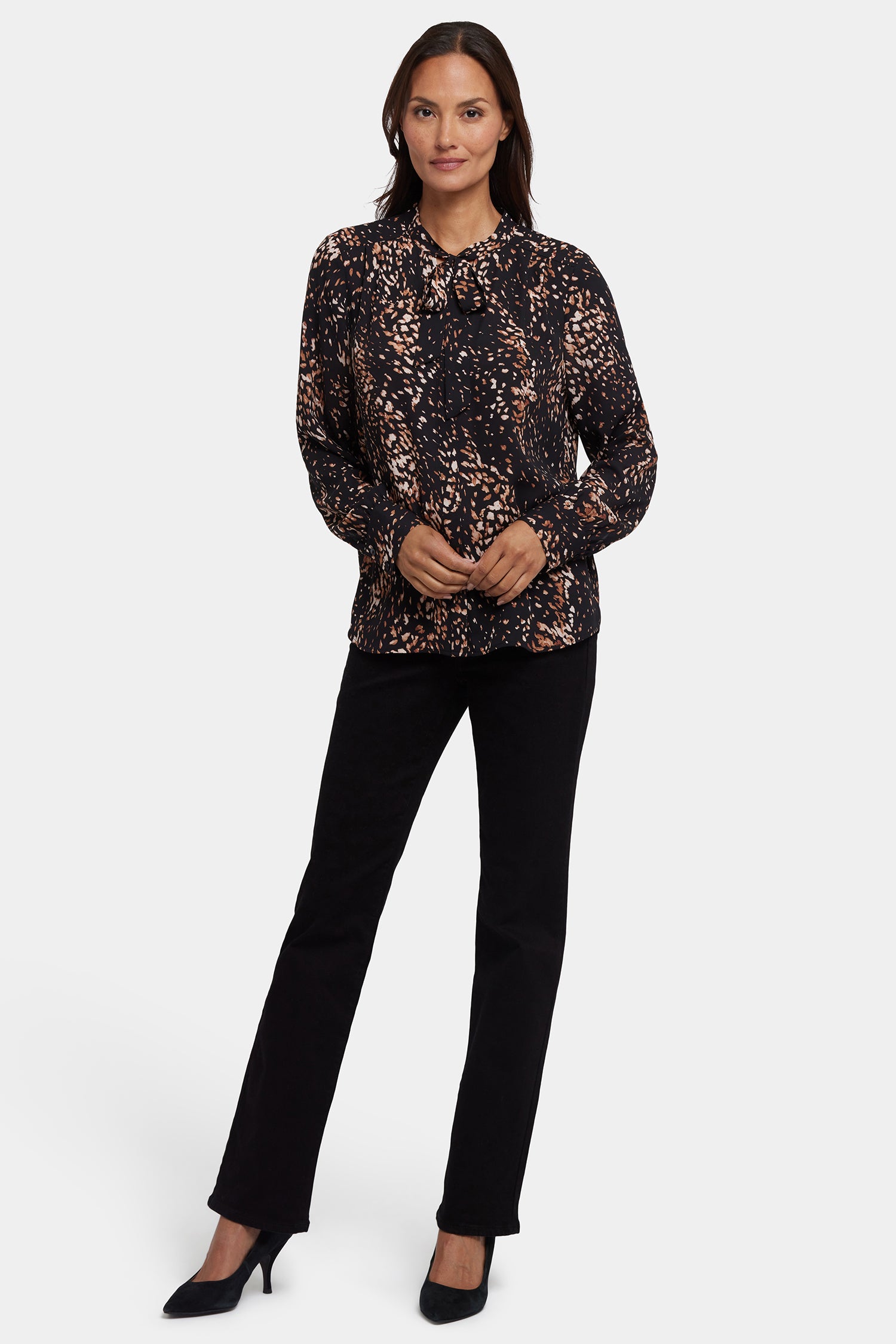 Tie-Neck Blouse - Le Montclair Multi | NYDJ