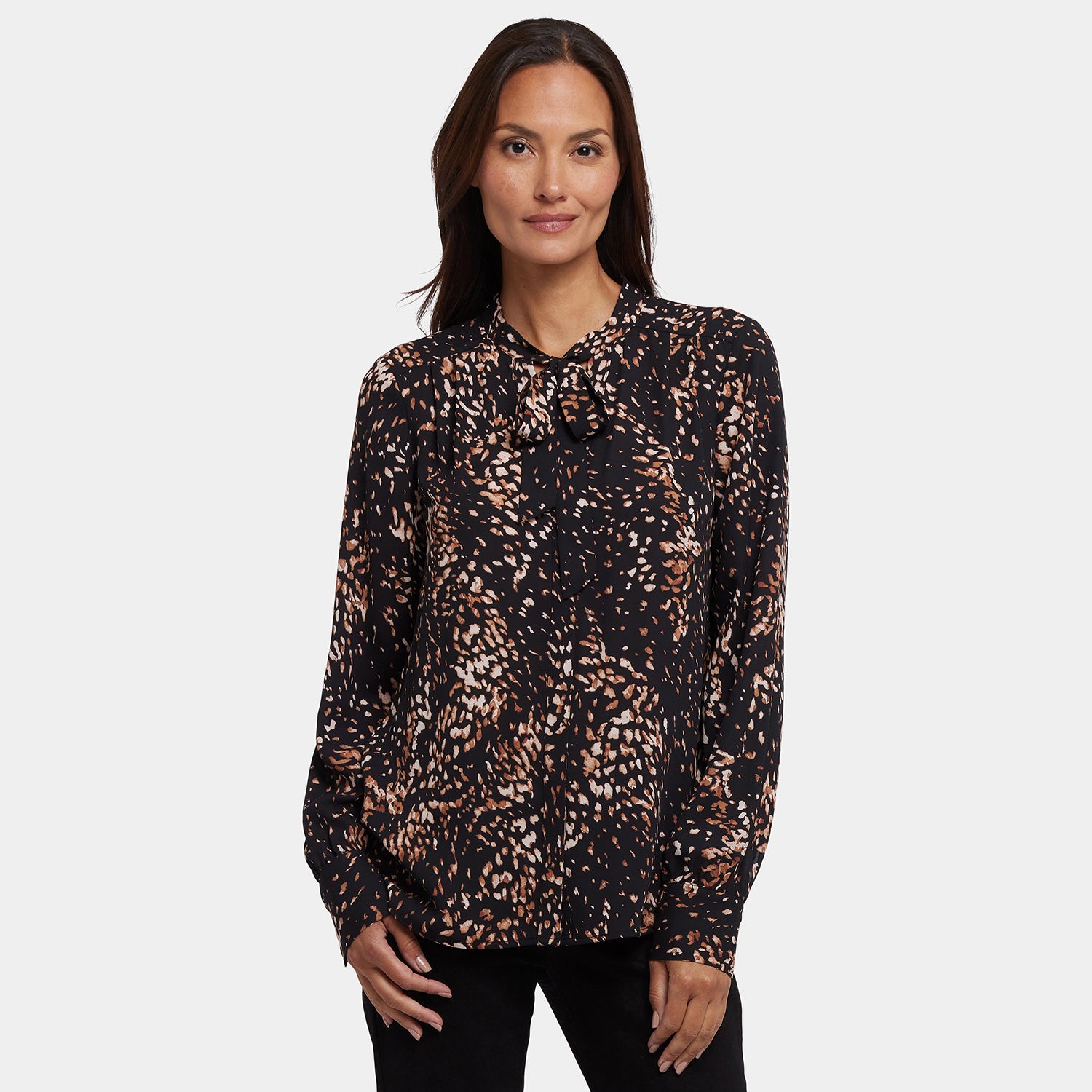 Tie-Neck Blouse - Le Montclair Multi | NYDJ