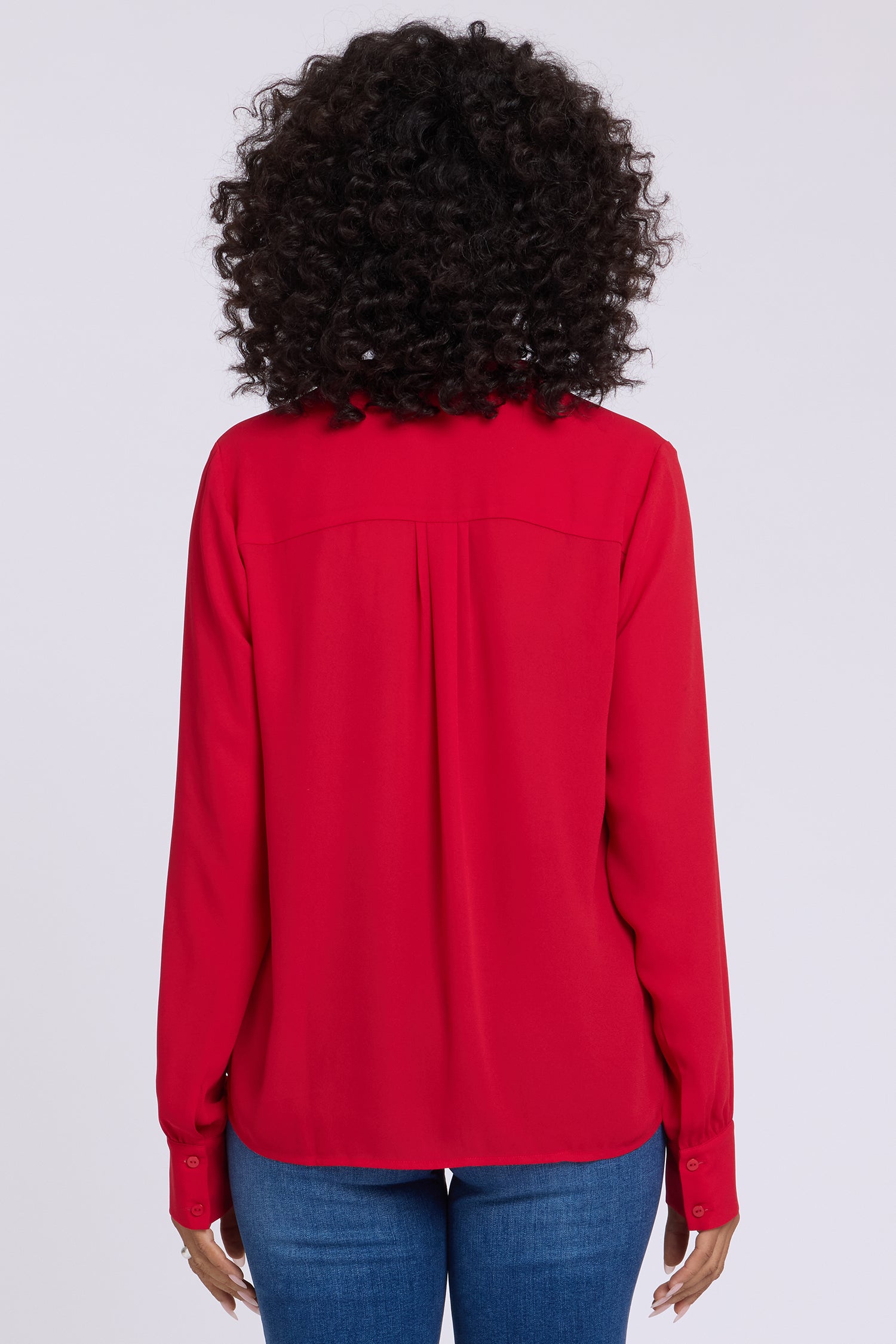NYDJ Tie-Neck Blouse  - Passion