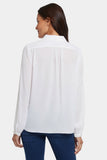 NYDJ Modern Blouse  - Optic White