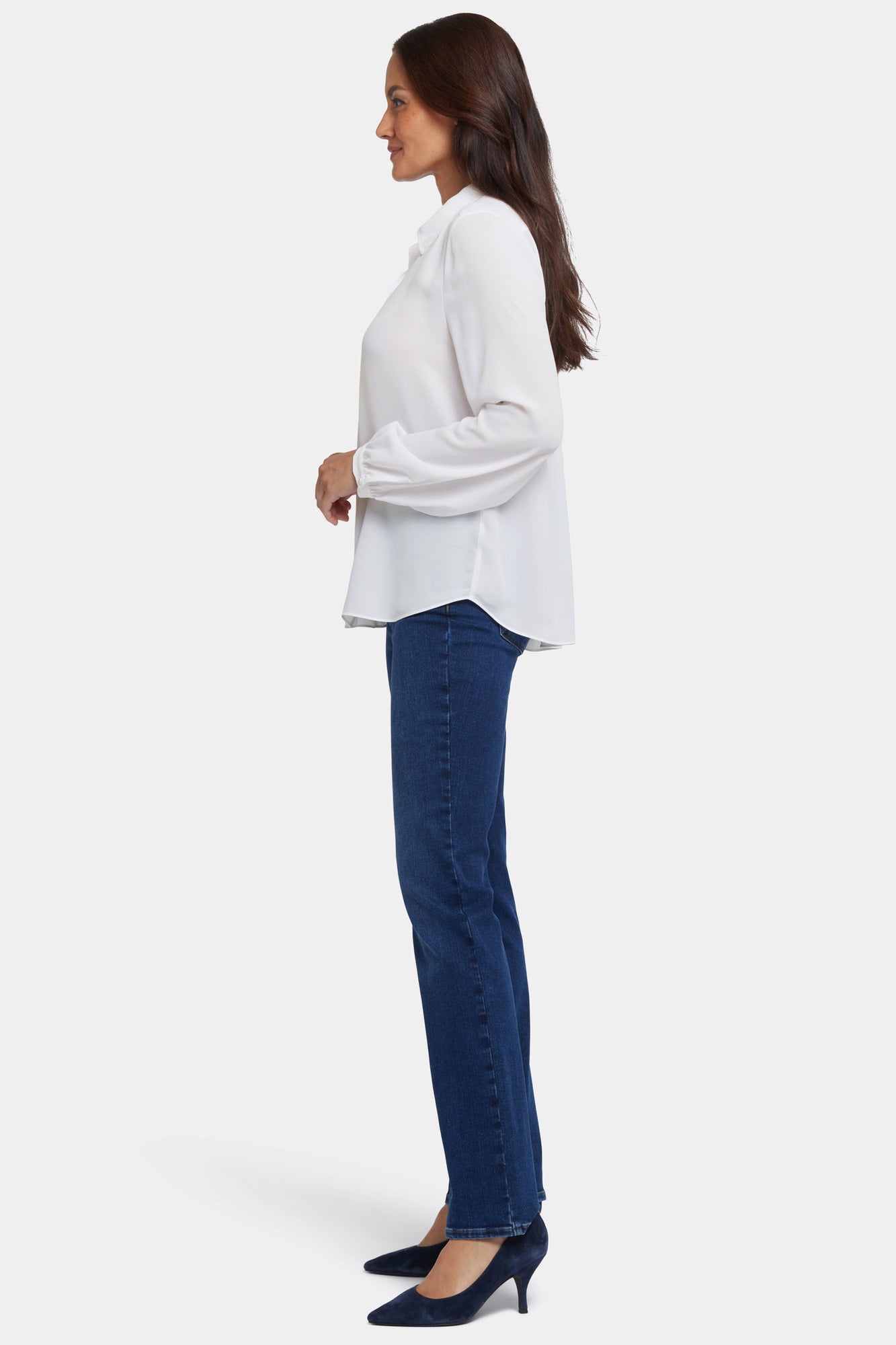 NYDJ Modern Blouse  - Optic White