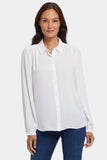 NYDJ Modern Blouse  - Optic White