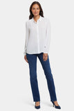 NYDJ Modern Blouse  - Optic White