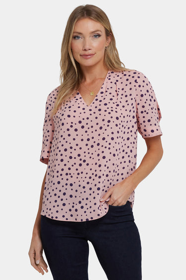 NYDJ Charming Top  - Brigitte Dot