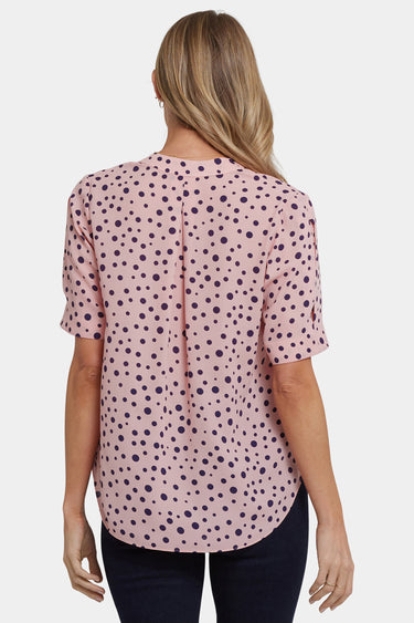 NYDJ Charming Top  - Brigitte Dot