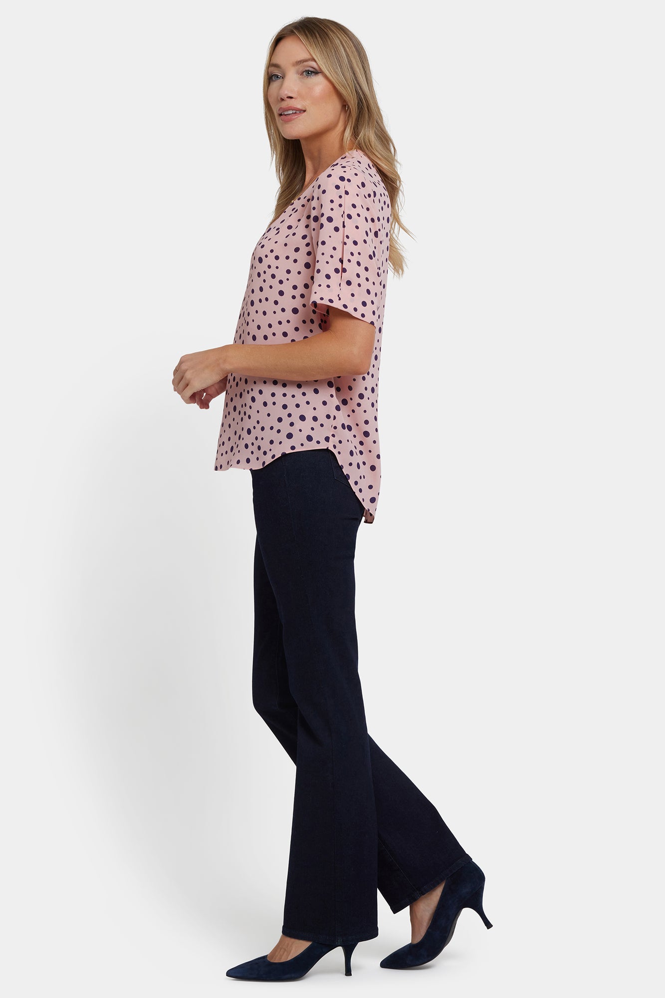 NYDJ Charming Top  - Brigitte Dot