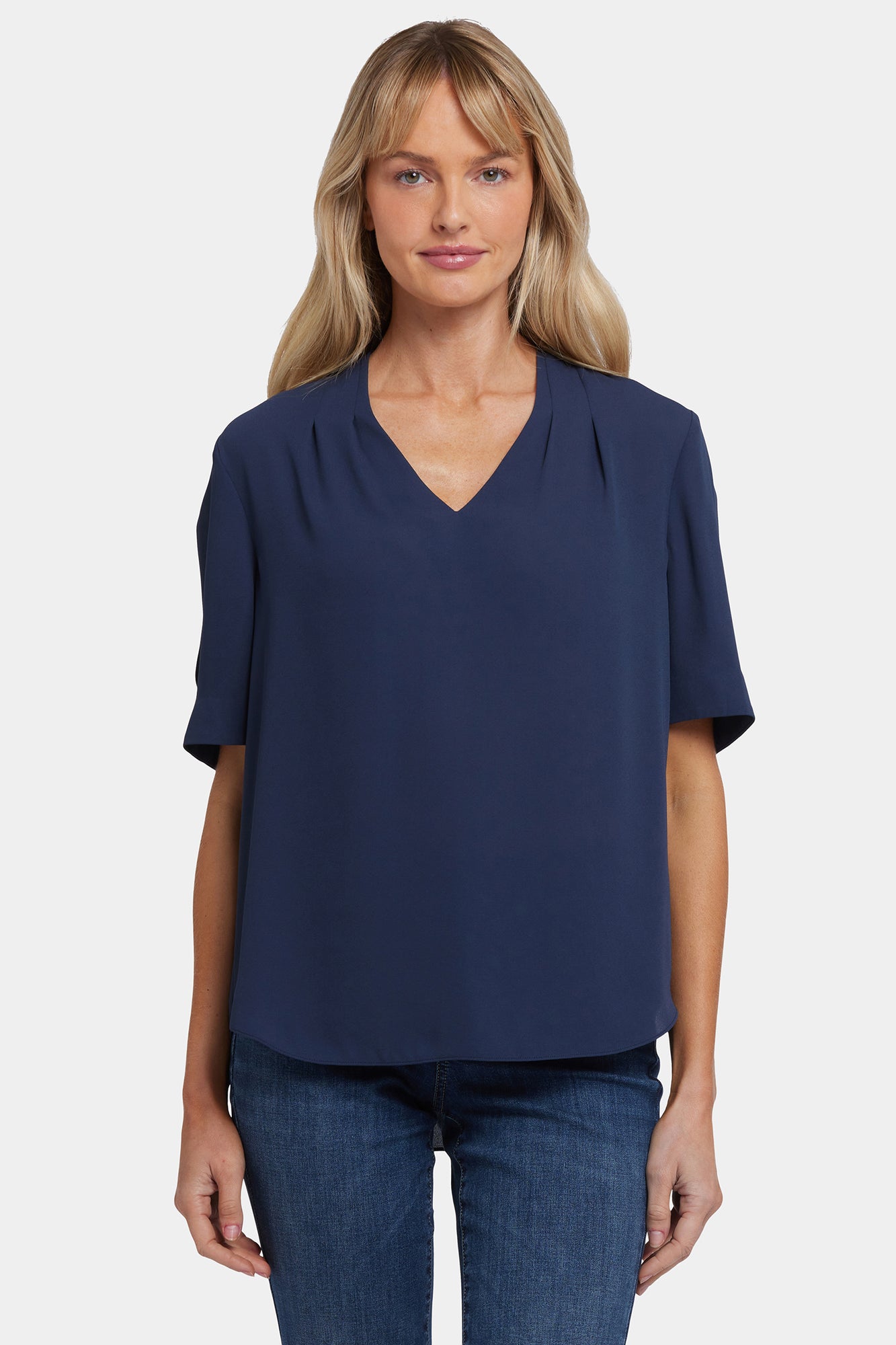 NYDJ Charming Top  - Oxford Navy