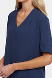 NYDJ Charming Top  - Oxford Navy