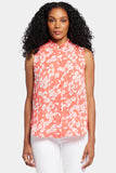 NYDJ Sleeveless Ruffle Neck Blouse  - Magdalene