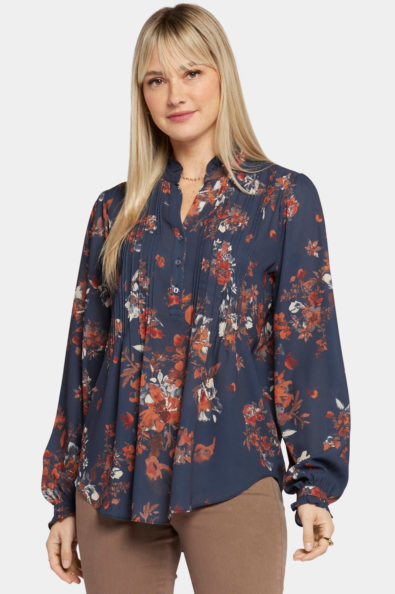 NYDJ Pleated Front Tunic  - Belleview
