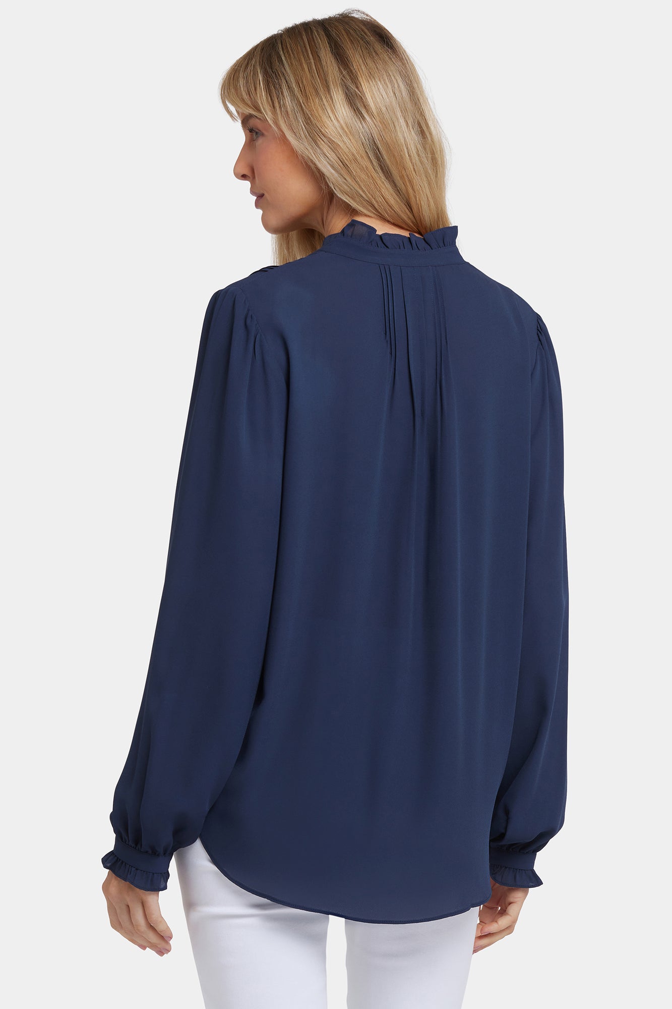 NYDJ Pleated Front Tunic  - Oxford Navy