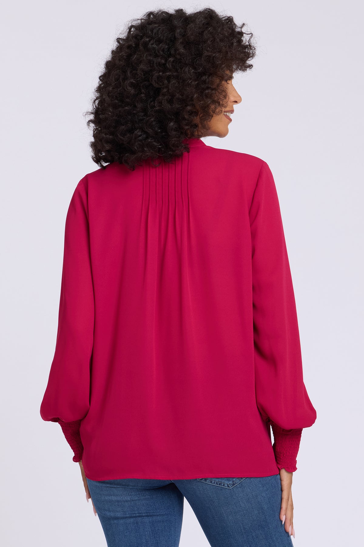 NYDJ Pleated Peasant Blouse  - Jazzy