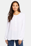 NYDJ Simone Blouse  - Optic White