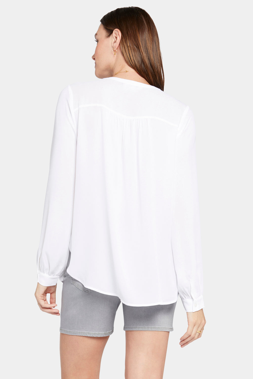 NYDJ Simone Blouse  - Optic White