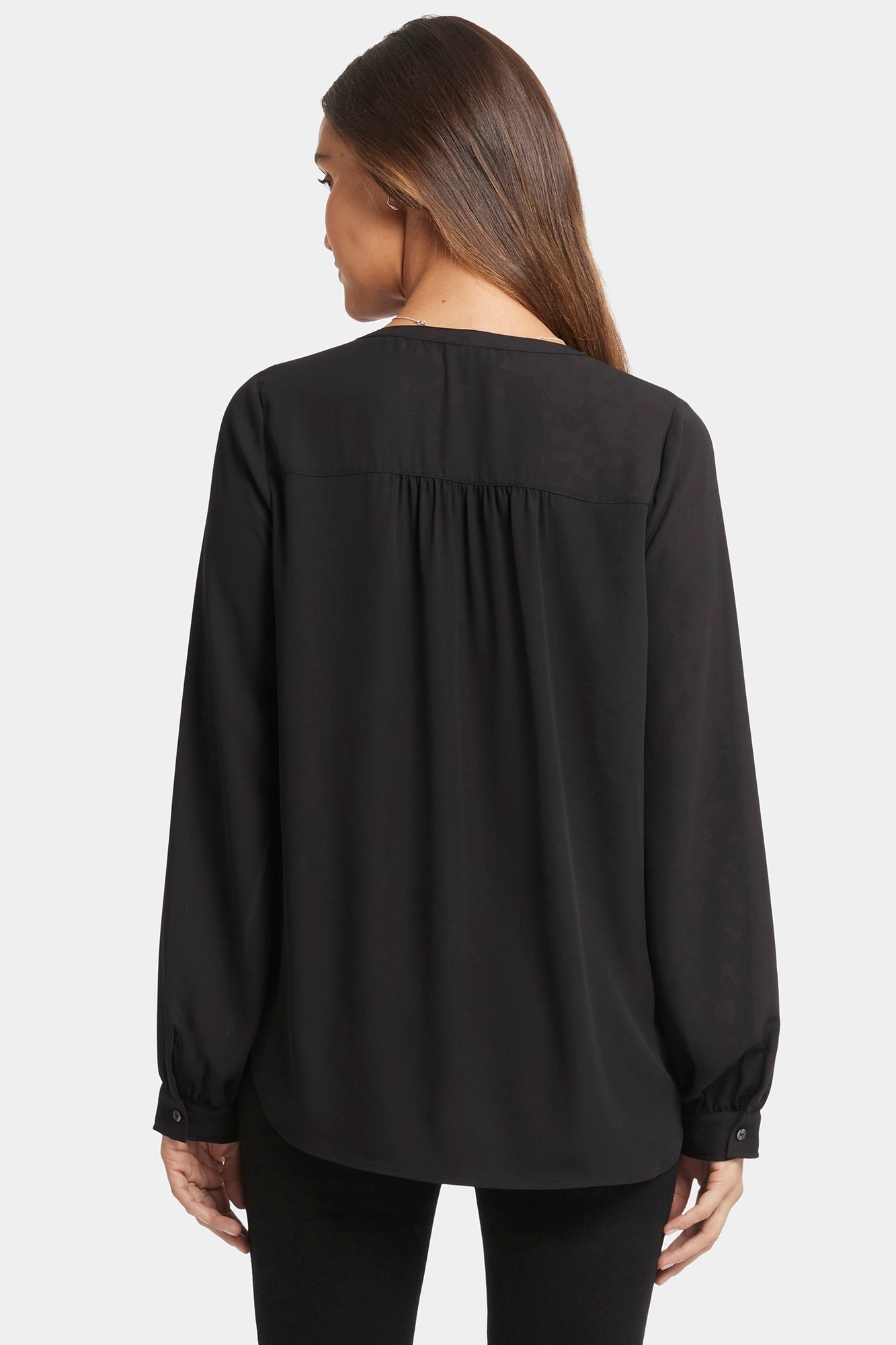 NYDJ Simone Blouse  - Black