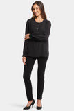 NYDJ Simone Blouse  - Black