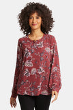 NYDJ Simone Blouse  - Rosa Blooms