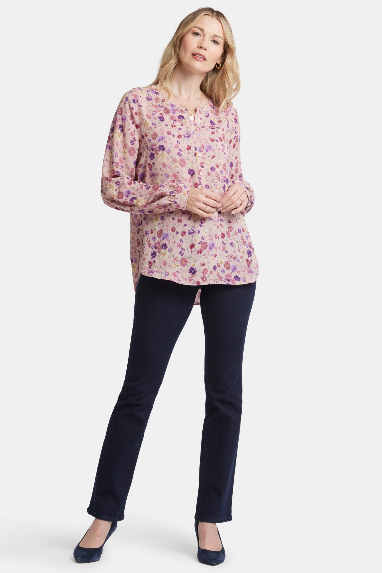 NYDJ Simone Blouse  - Meadowood