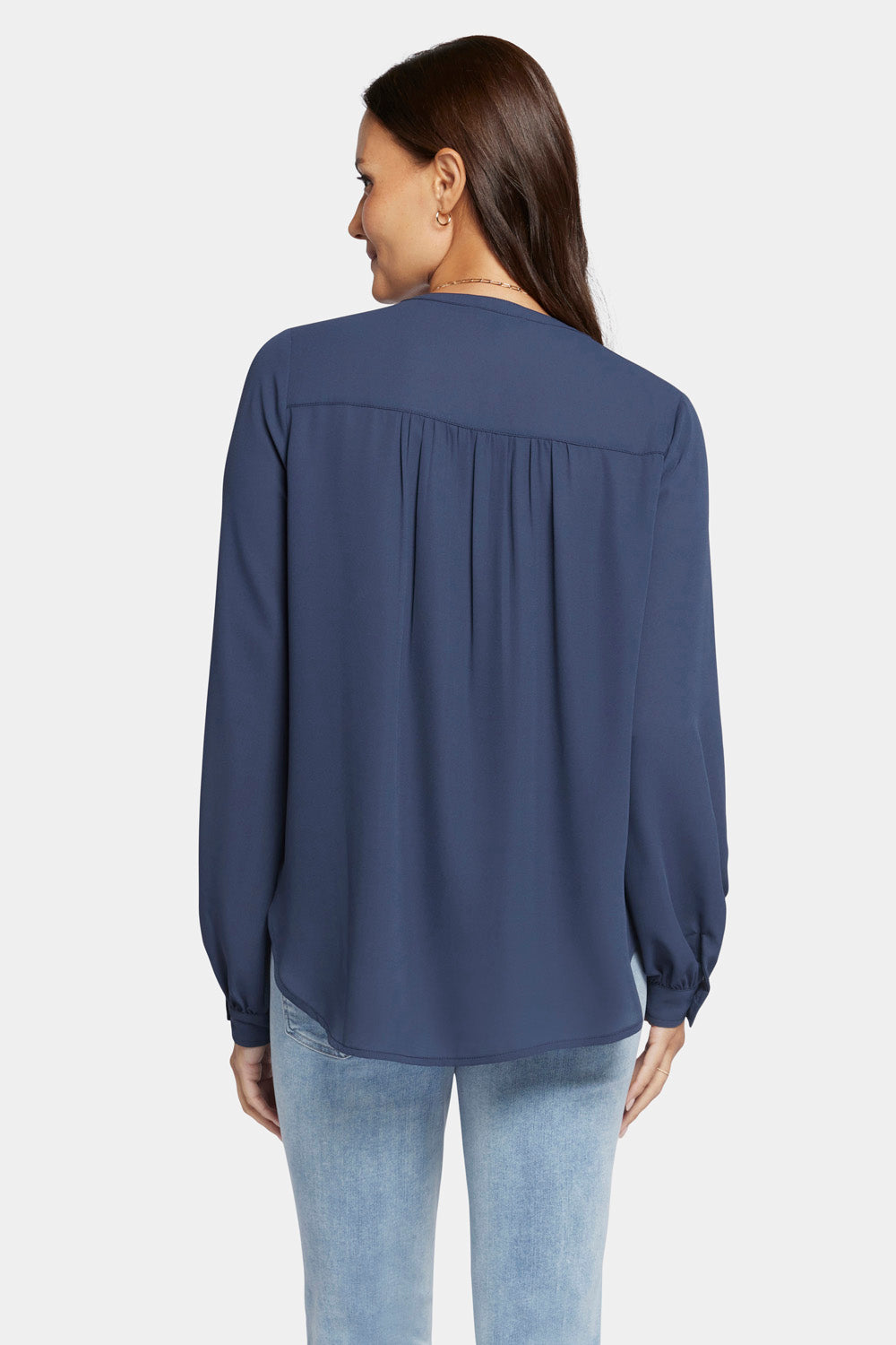 NYDJ Simone Blouse  - Oxford Navy