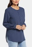 NYDJ Simone Blouse  - Oxford Navy