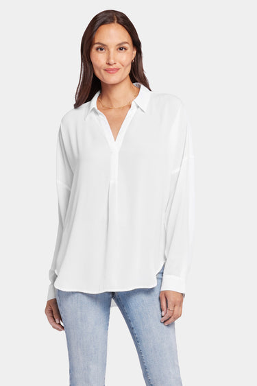 NYDJ Becky Blouse  - Optic White