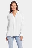 NYDJ Becky Blouse  - Optic White