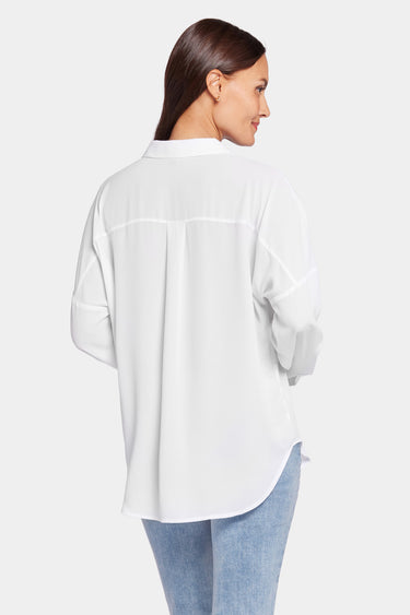 NYDJ Becky Blouse  - Optic White