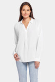NYDJ Becky Blouse  - Optic White
