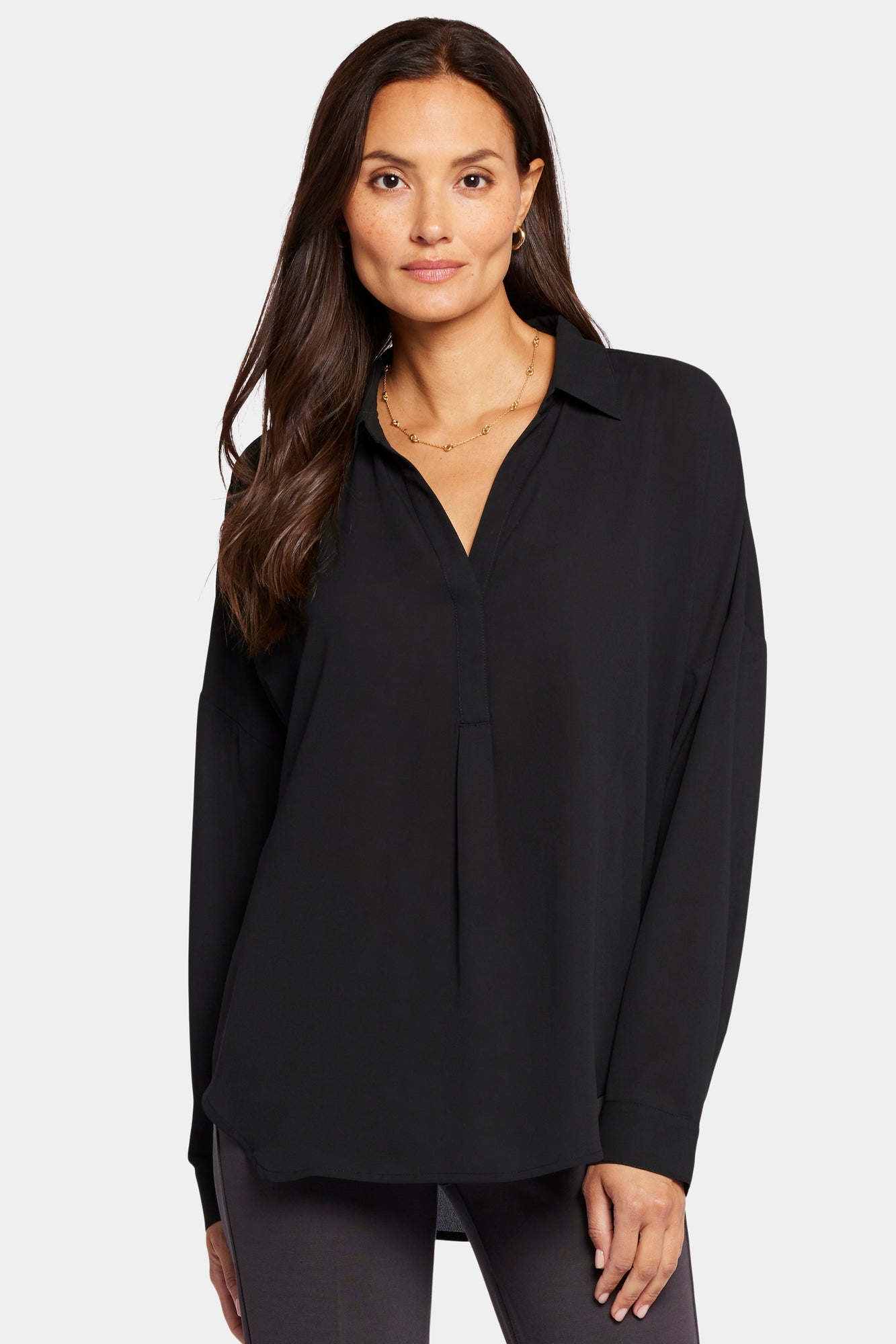 NYDJ Becky Blouse  - Black