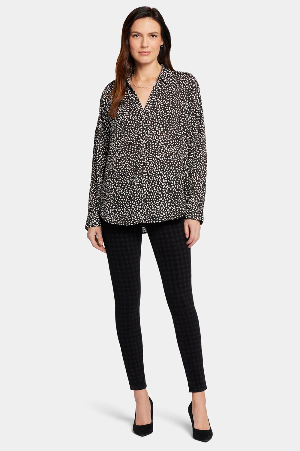 NYDJ Becky Blouse  - Dillon Dots