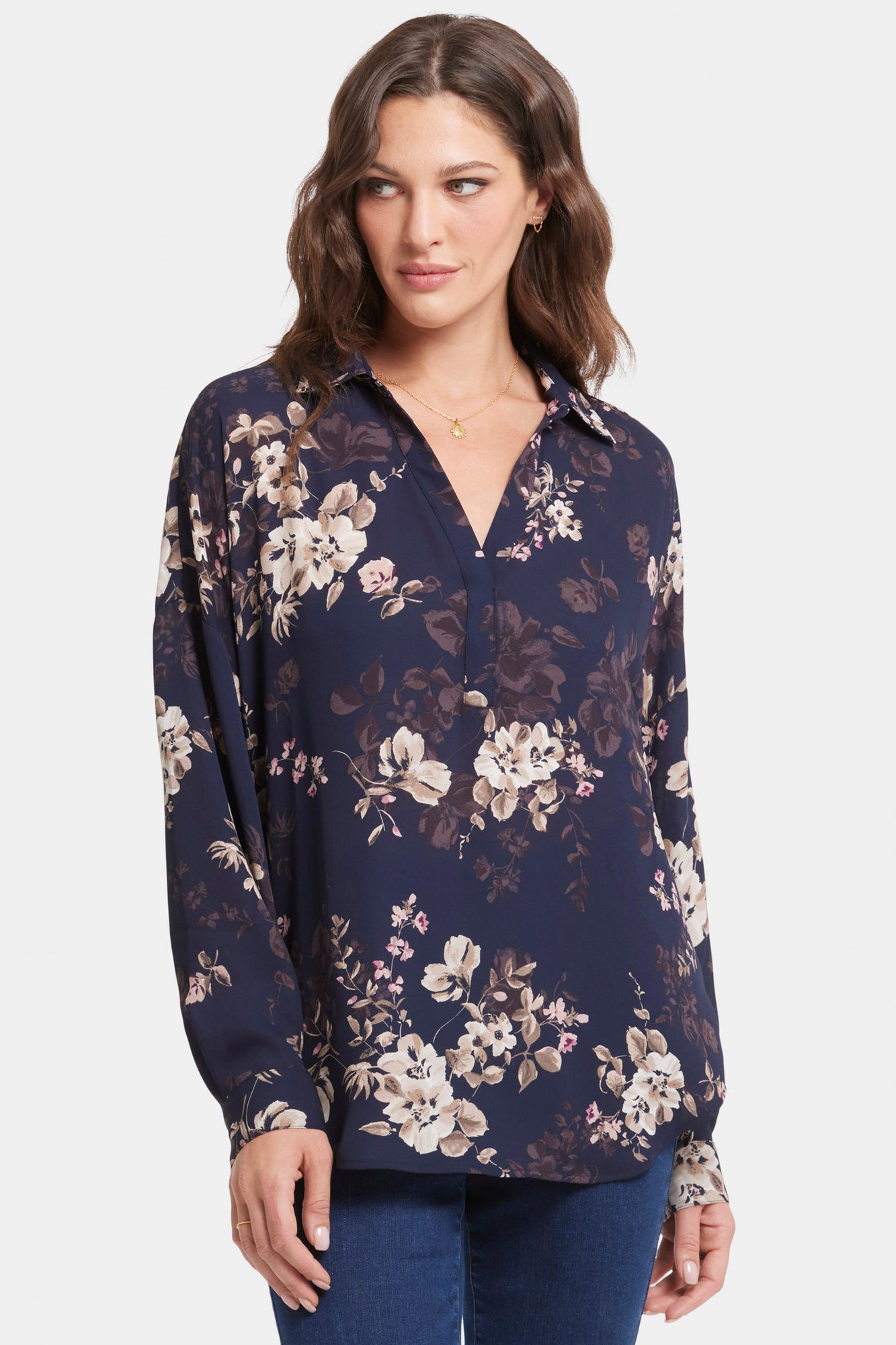 NYDJ Becky Blouse  - Bianca Blooms