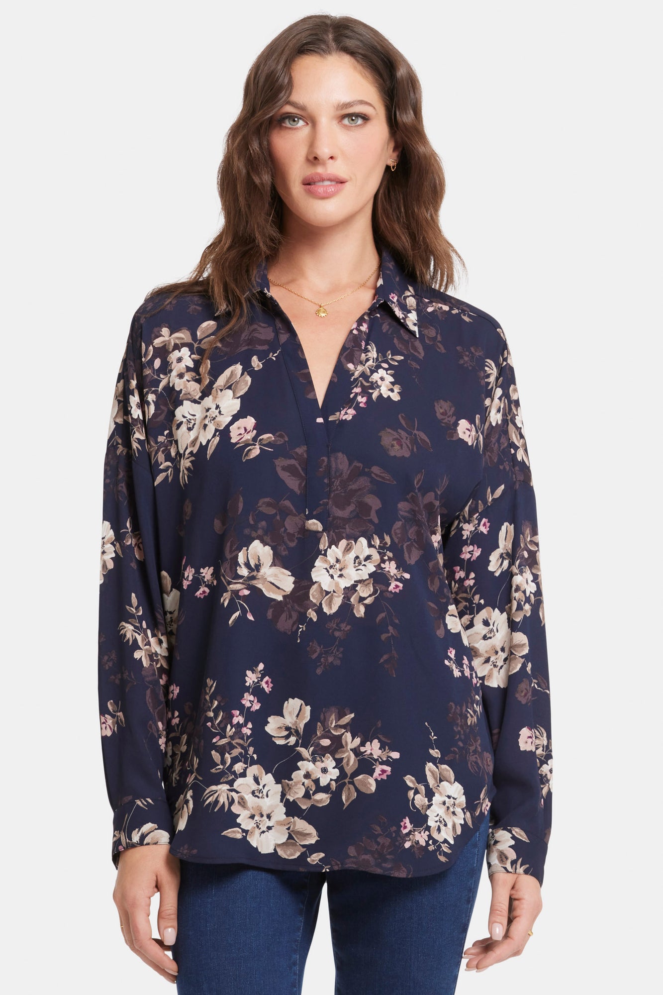 NYDJ Becky Blouse  - Bianca Blooms