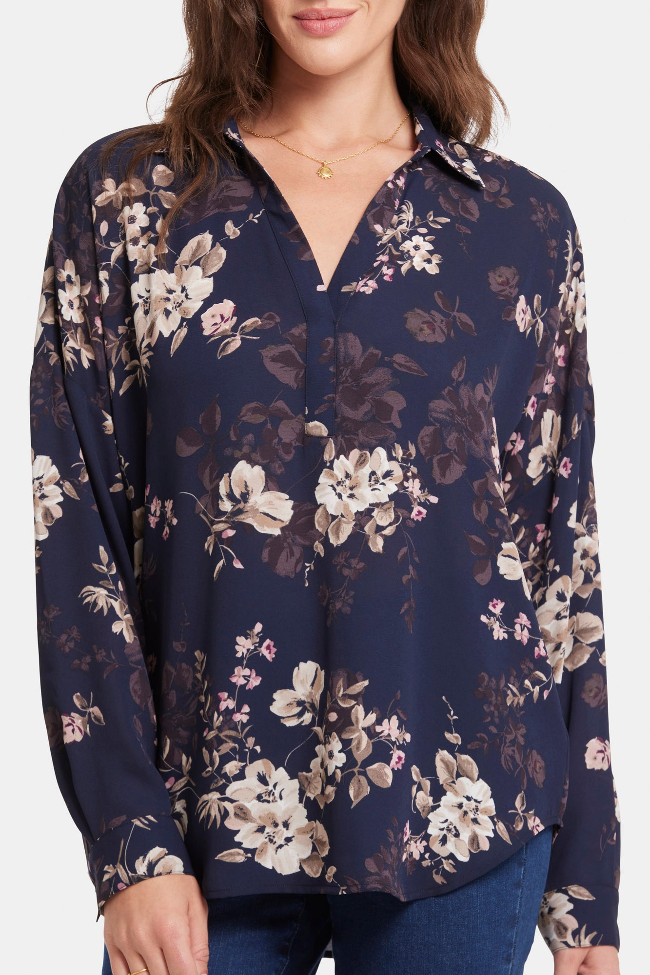 NYDJ Becky Blouse  - Bianca Blooms