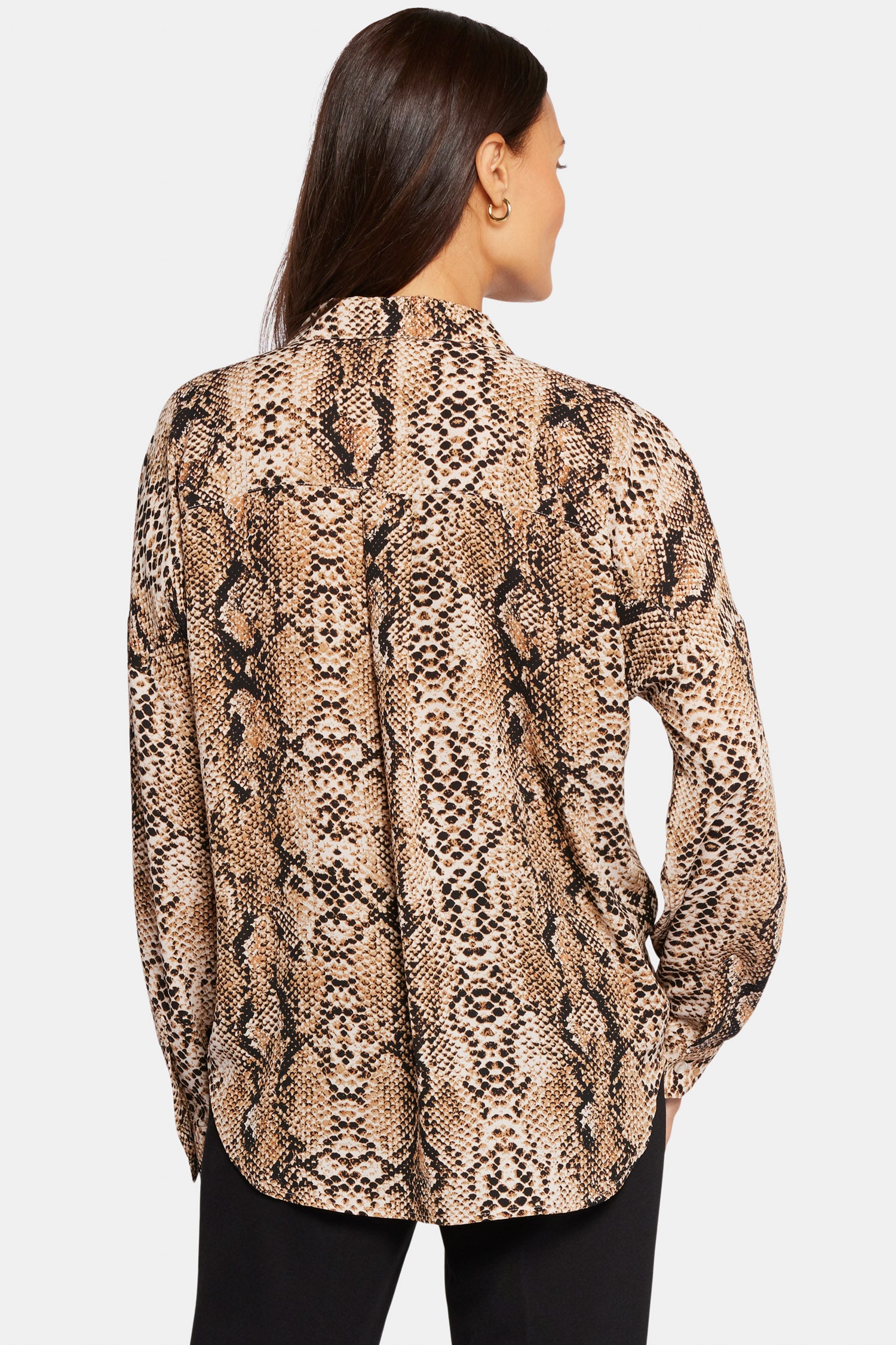 Becky Blouse - Victorian Python Pink Taupe Pink | NYDJ