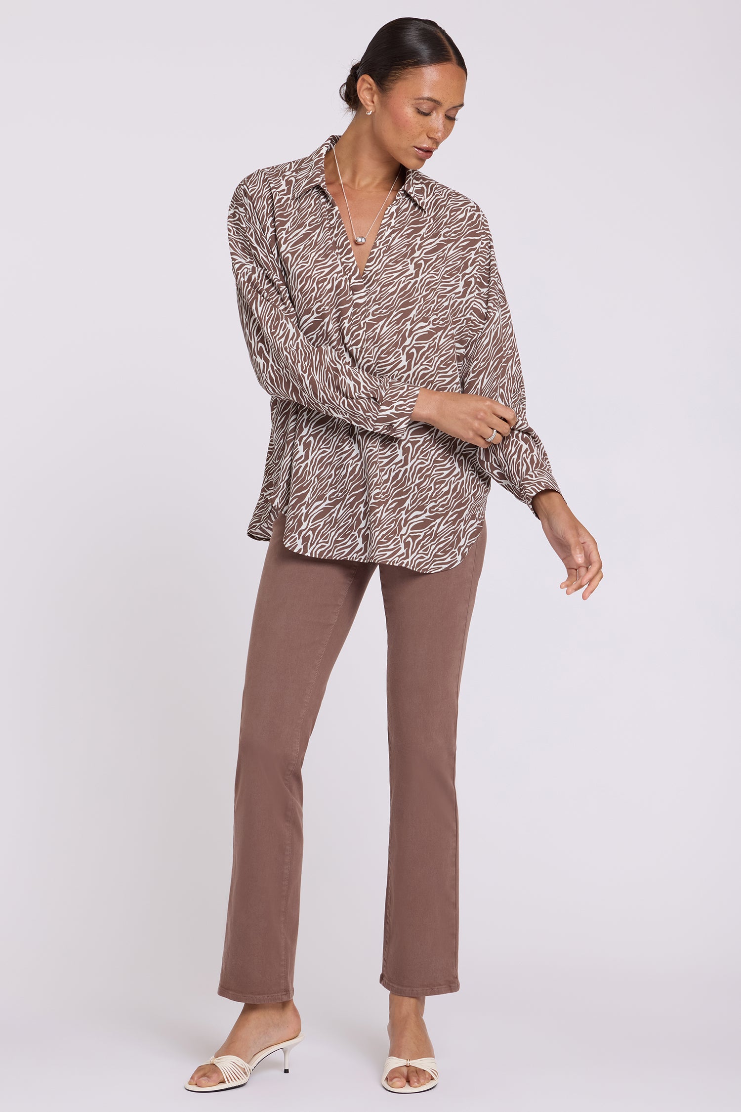 NYDJ Becky Blouse  - Zebra Java