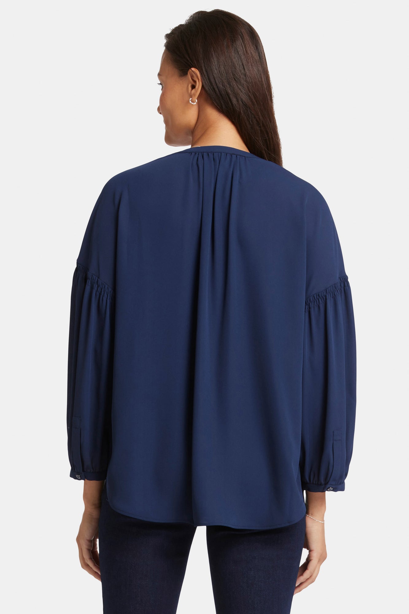 NYDJ Paulina Peasant Blouse  - Starless Sky