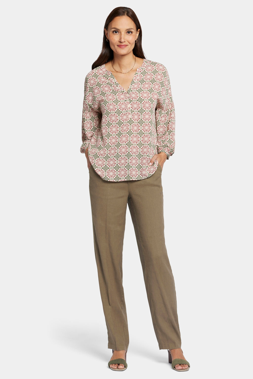 NYDJ Paulina Peasant Blouse  - Georgios Geo