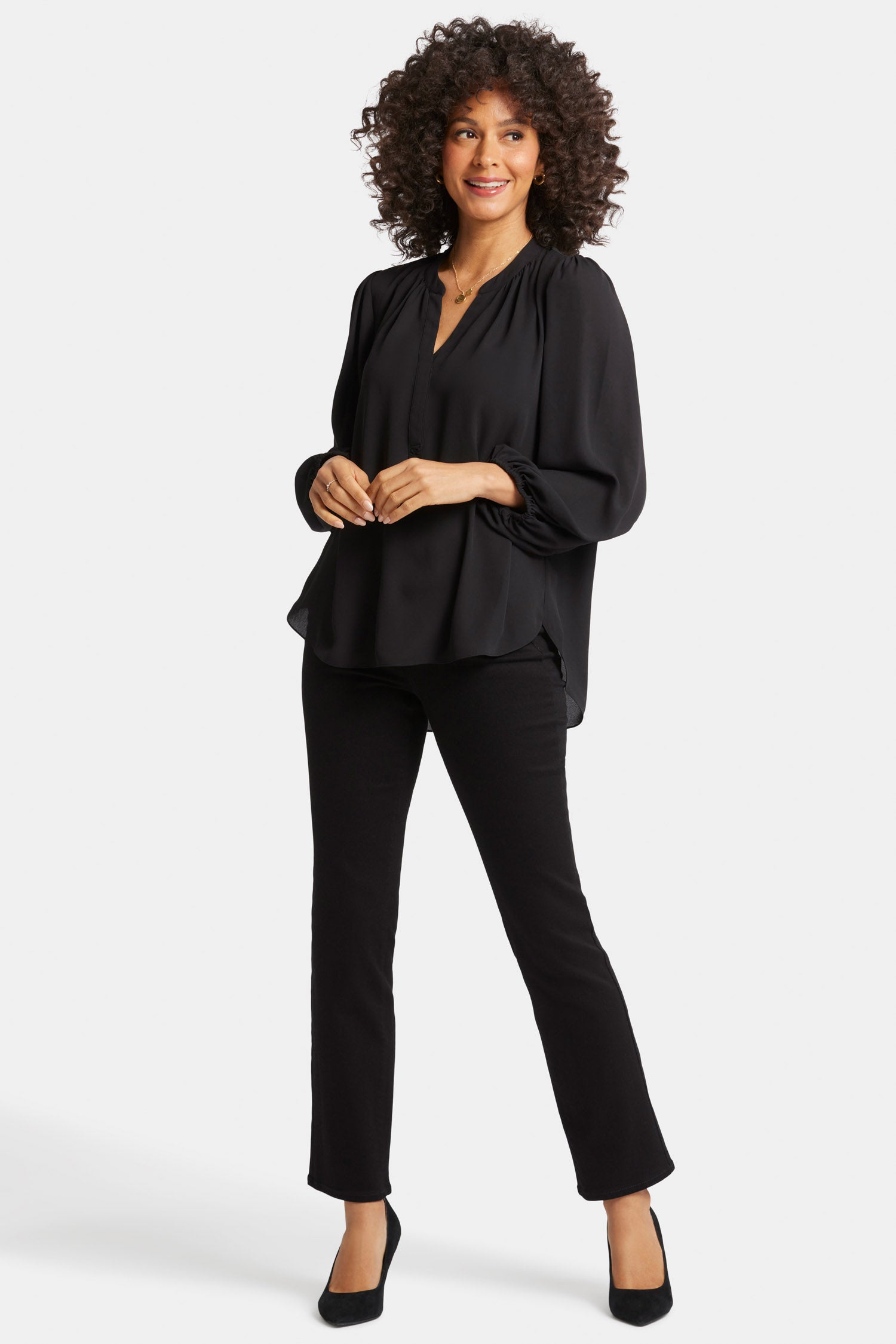 【限定色】marryme puff puff blouse black Know You Better Black Puff Sleeve Blouse – Shop the Mint