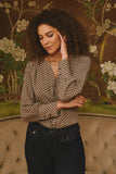 NYDJ Liliana Peasant Blouse  - Capucine Dots