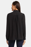 NYDJ Hannah Blouse  - Black