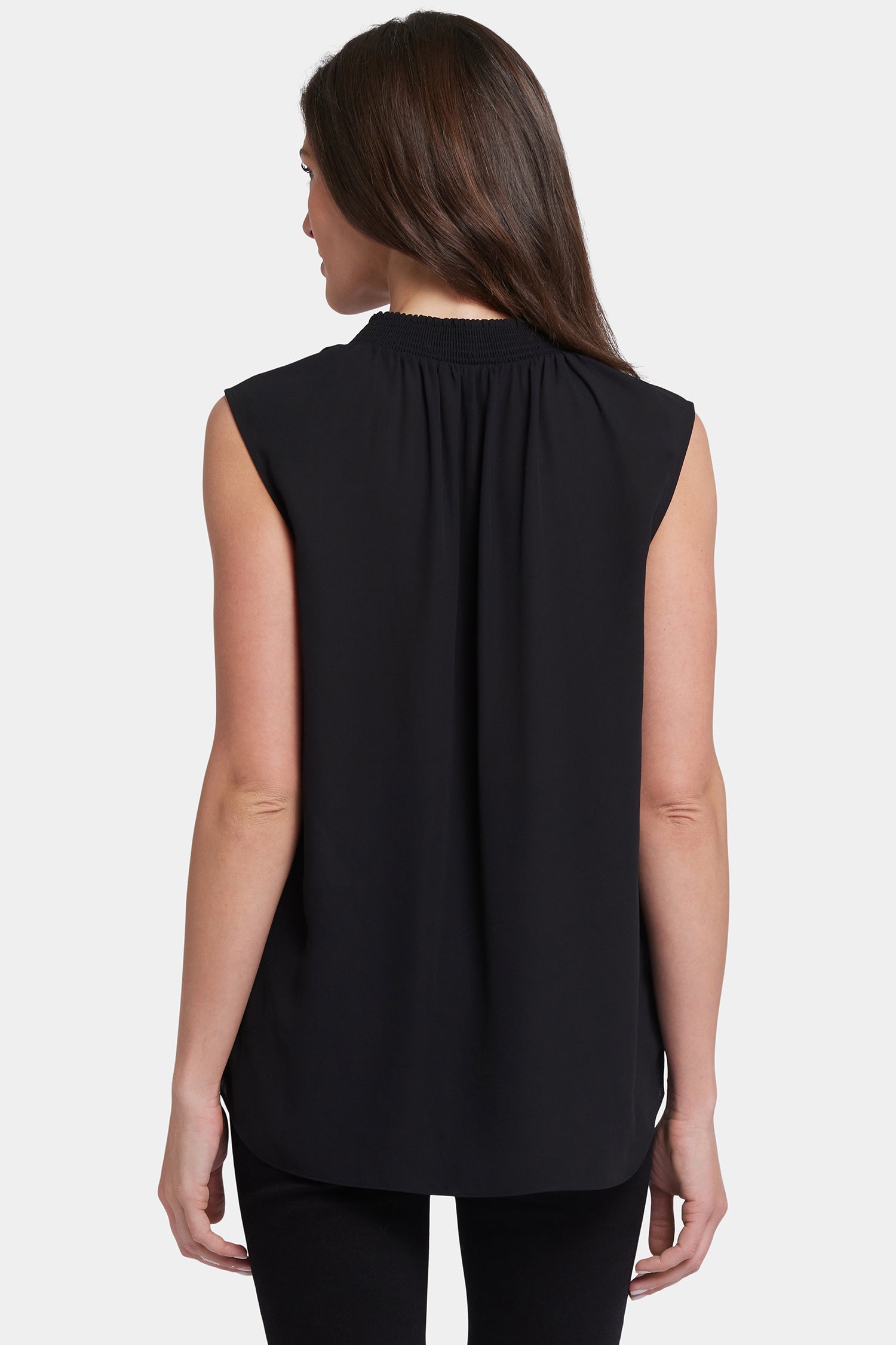 NYDJ Sleeveless Gemma Blouse  - Black